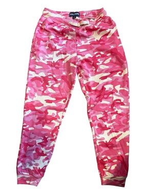 Real Work Pink Camo Youth Jogger Bottoms - Large 14/16